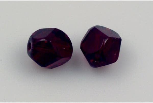 30pcs Fire Polished Faceted Beads 8 mm, Ruby Red (90080), Bohemia Crystal Glass, Czechia 15119502