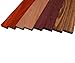 Barrington Hardwoods Imported Exotic Hardwood Variety Pack - Zebrawood, Purpleheart, Padauk, Okoume - 3/4 in x 2 in (8 Pcs) (3/4