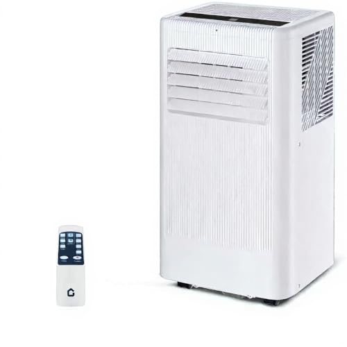 8,000 BTU Portable Air Conditioner, Smart Control, Cools up to 420 Sq. Ft., with Dehumidifier & Fan mode, Easy- to-use Remote Control for Bedroom/Dorms/Indoor Rooms, White