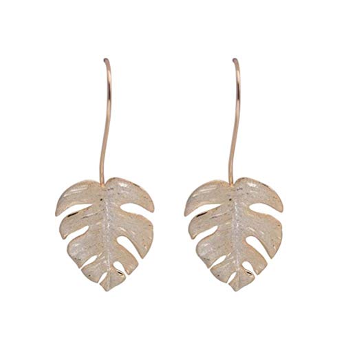 Boucles d'oreilles vintage feuille d'arbre en argent 925 pour elle