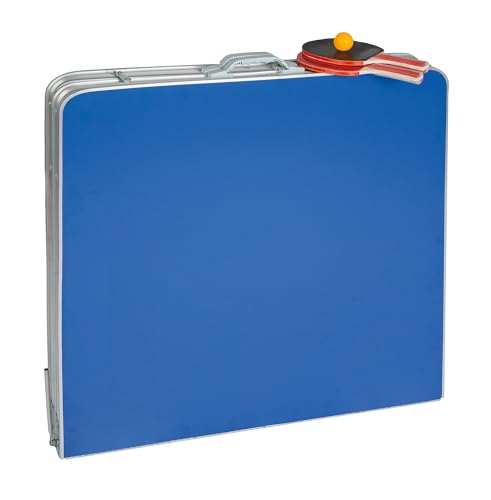 Foto von Idena 40464 - Tischtennisplatte compact, klappbar, 160 x 80 x 70 cm, Blau