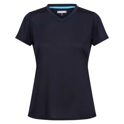 Image of Regatta Women's Short Sleeve V-Neck T-Shirt, Navy Blue, 8 (XS)