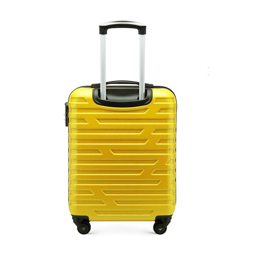 Valise cabine ABS WITTCHEN taille M jaune à 4 roues pivotantes - 4