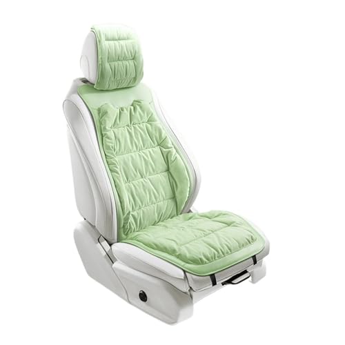 Housse de siège voiture verte avec coussin de taille pour Peugeot 207 308