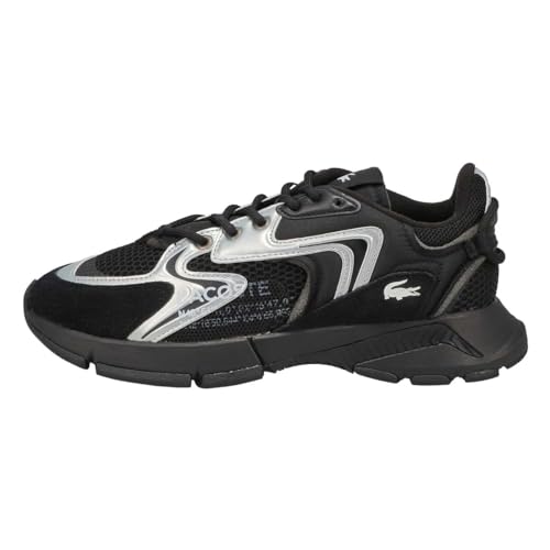 Lacoste Tênis masculino L003 Neo 124 6 SMA, Preto/branco, 45