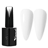 VENALISA Esmalte Semipermanente de Pintauñas blanco 15ml Esmaltes de Uñas soak off Gel UV LED Kit de Esmaltes de Uñas en Gel Soak Pintauñas Semipermanentes Perfecto para Principiantes