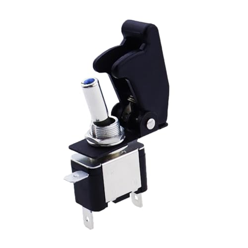 Interrupteur à Bascule LED Automobile 12V Haute Performance Finition Noire - 2