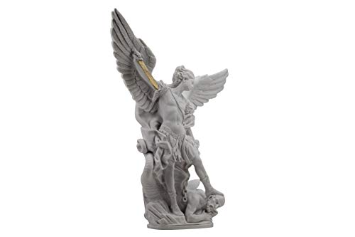 Estatua Resina San Miguel Arcángel 12" Hecha a Mano miniatura 2
