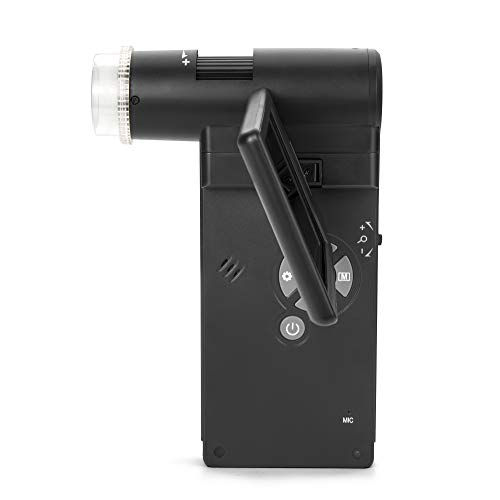 Vividia Um049 Handheld Portable Digital Lcd Microscope With 4" Ips Screen Built-In Polarizer Rechargeable Battery 10X To 300X Magnification 12M Photo 1080 Hd Video #TOP3