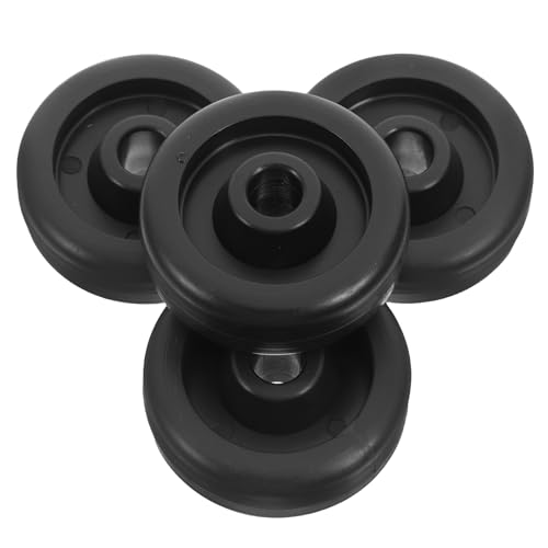 HOODANCOS 4 Ruedas de Repuesto para Equipo de Gimnasio Diseño Giratorio y Maniobrabilidad Flexible, Fabricadas en Plástico Resistente, Accesorio para Bicicletas y Cintas de Correr, Adecuado