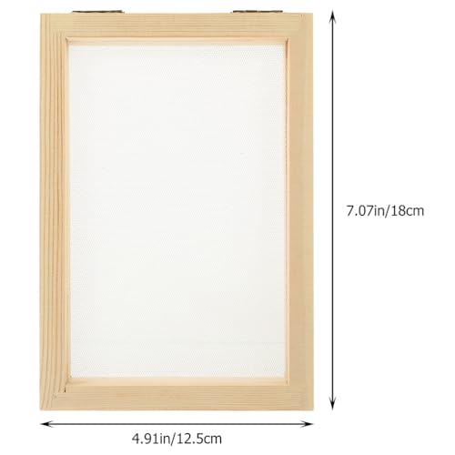 TOPPERFUN Wooden Frame Paper Making Kit 7.09X4.92 Inch DIY Paper Craft Educational Material Bag for Kids Family Activity Wood Crafts - Image 2