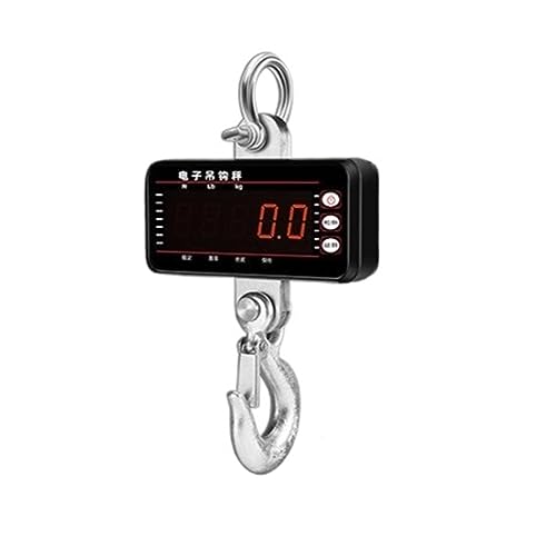 Báscula de equipaje portátil Báscula de grúa Digital de 1500kg/1000kg/500kg con Control remoto de 65 pies, báscula colgante de alta resistencia, báscula de gancho Industrial LED Pantalla clara, portát