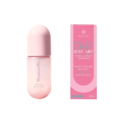 Image of Pink Candy Pig Body Spray for Women, Paraben & Phthalate Free, Vegan & Cruelty-Free Gentle Fragrance Mist, Quick Dry Non-Greasy Scent Spray, 3.38 fl oz