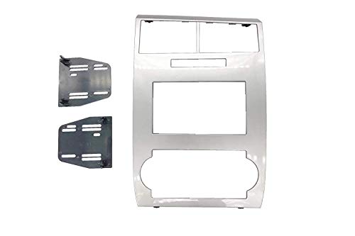 Install Double Din Factory Navigation Radio Stereo Silver Bezel Fitted For Dodge Charger 2006 2007 Dodge Magnum 2005 2006 2007