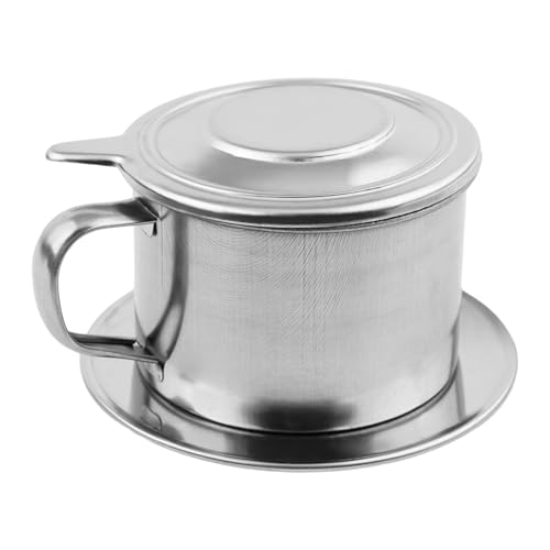 Cloudpower Vietnamesischer Kaffee Töpfe, Edelstahl Kaffeefilter Kaffee-Tropffiltertopf Tropf-Infuser Kaffeefilter Infuse Cup Dripper Maker für Büro, Zuhause, Reisen