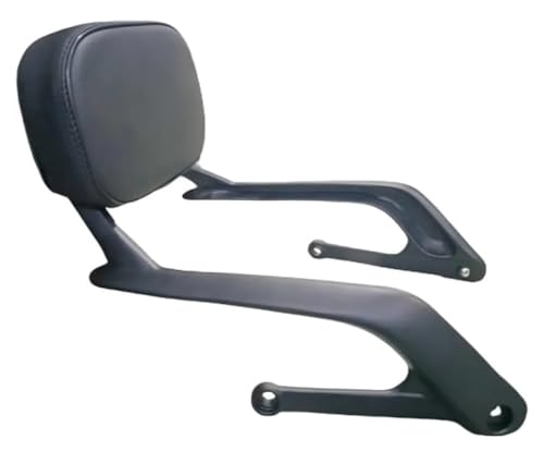 Image of Generic Aluminium Sissy Bar Backrest Compatible with Harley-Davidson X440 | Motorcycle Rear Passenger Back Support with Cushion | Heavy-Duty Matte Black Touring Accessory | Not Compatible with X440T