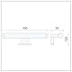 Kwazar Luminaire LED Spiegellampe 5W, 30cm, Moderne Wandlampe für Badezimmer, Bad & Wohnen, 4000K Neutralweiß, Energieeffizient, Spiegelleuchte, Möbelleuchte, Elegantes Design GAMA