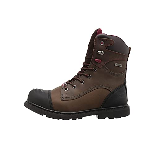 Image of Avenger Work Boots Hammer 8 inch Men's Insulated Waterproof Leather Carbon Toe EH Industrial Work Boots