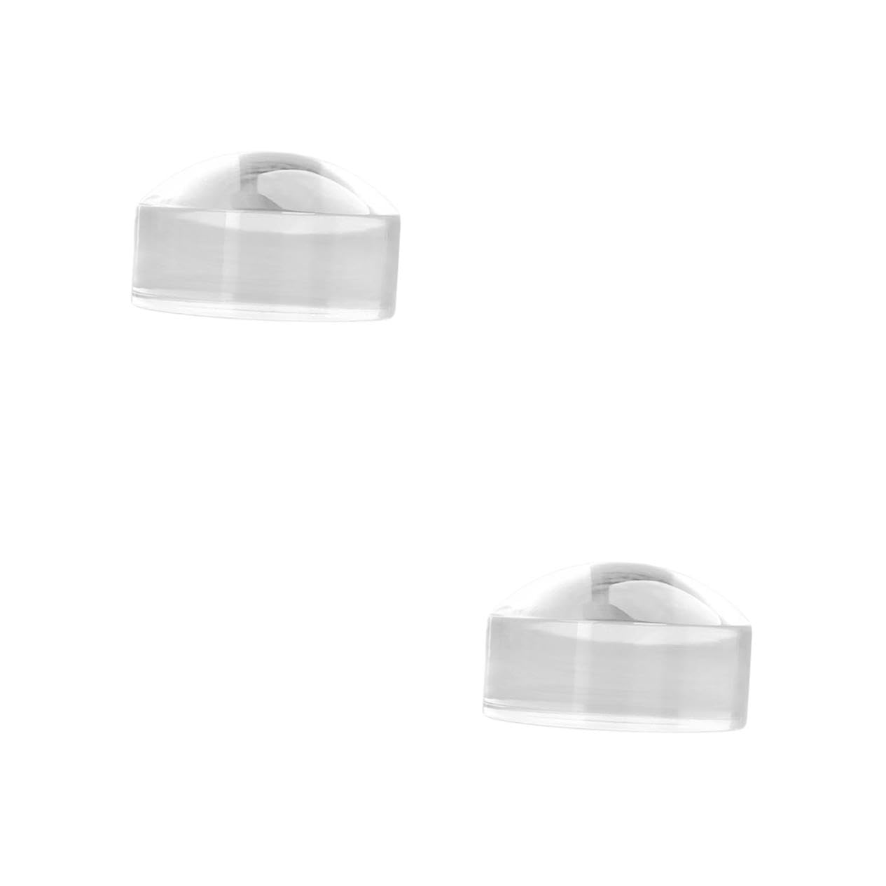 PACKOVE 2pcs Acrylic Optical Magnifying Glass Dome for Reading Map Viewing High Resolution Paperweight Magnifier Hemispherical Design Finish