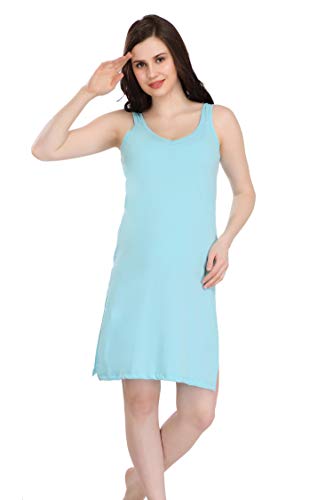 Image of Splash Cotton Rich Camisole Slip for Women| Long Kurti Slip /Suit Slip /Camisole Slip Knee Length - 139