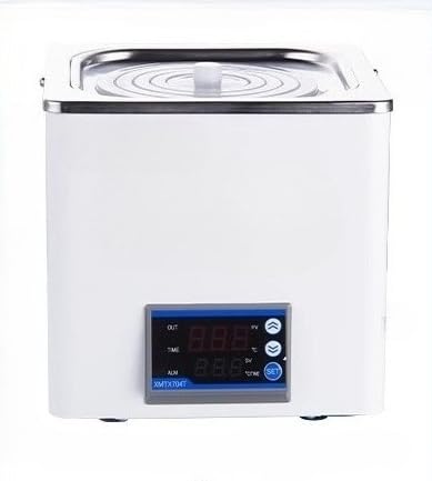 HH-1S Digital Single-Hole Water Bath, Heated Thermostatic Lab Bath with Timer and Temperature Control for Boiling, Drying, and Distillation (Single Hole Digital Timer)