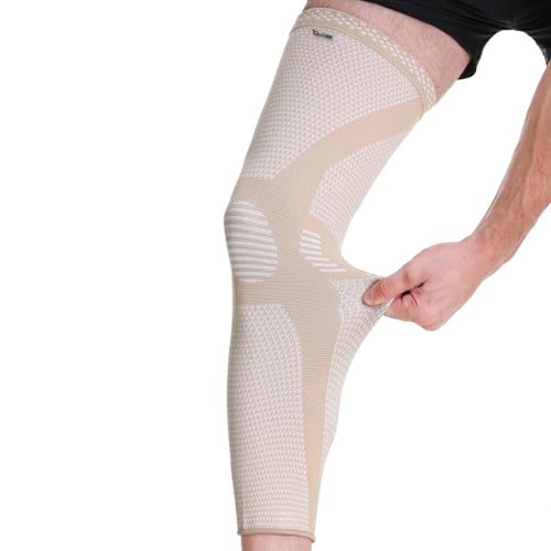 NeoTech Care Knee & Leg Support Brace - Breathable (Beige Color, Size S, 1 Unit)