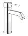 GROHE Robinet lavabo de salle de bains Essence, mitigeur monocommande sans tirette de vidage, vidage clic clac inclus, installation rapide, taille M, chromé, 23797001 (Import Allemagne)