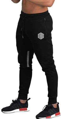 Listado de Ropa de Deportes de invierno para Hombre los mejores 5. 50 STRONG Pants Deportivo Hombre con Cierres Correr Gym Entrenar