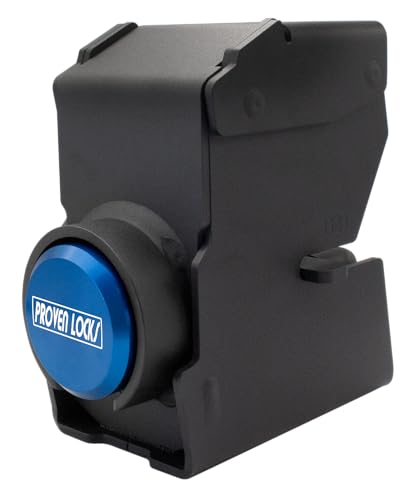 Image of Proven Industries Model 2178 Trailer Lock, Fits 2-Inch Trailer Couplers, Made in the USA (Blue-Square)