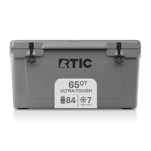 RTIC 65 QT Ultra-Tough Hard Cooler, Grey
