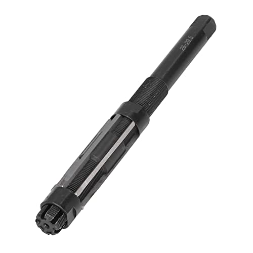 Reamer 26-29.5mm Adjustable Chucking Cutter Machine Hand Reamer 9SiCr Oil Coated Straight Shank Metal Hole 82.5mm Blade Length 6 Flute