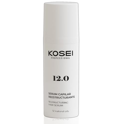 KOSEI 12.0 | Serum Capilar Reestructurante | Serum Pelo Seco y Dañado | Aporta Brillo, Suavidad e Hidratación | Serum para el Pelo | Repara y Protege | 50ml