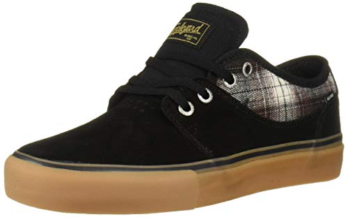 Image of Globe Men's Mahalo Shoe, Black /Gum /Plaid, 11.5 Medium US