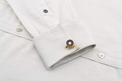 Men's Iconic Star Emblem Formal Executive Cufflinks