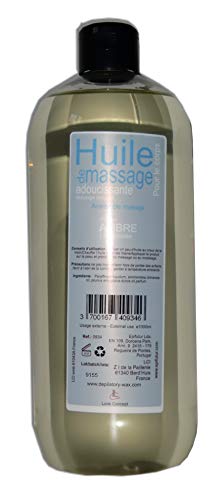 Storepil - Huile de massage Adoucissante - Parfum ambre - 1 litre