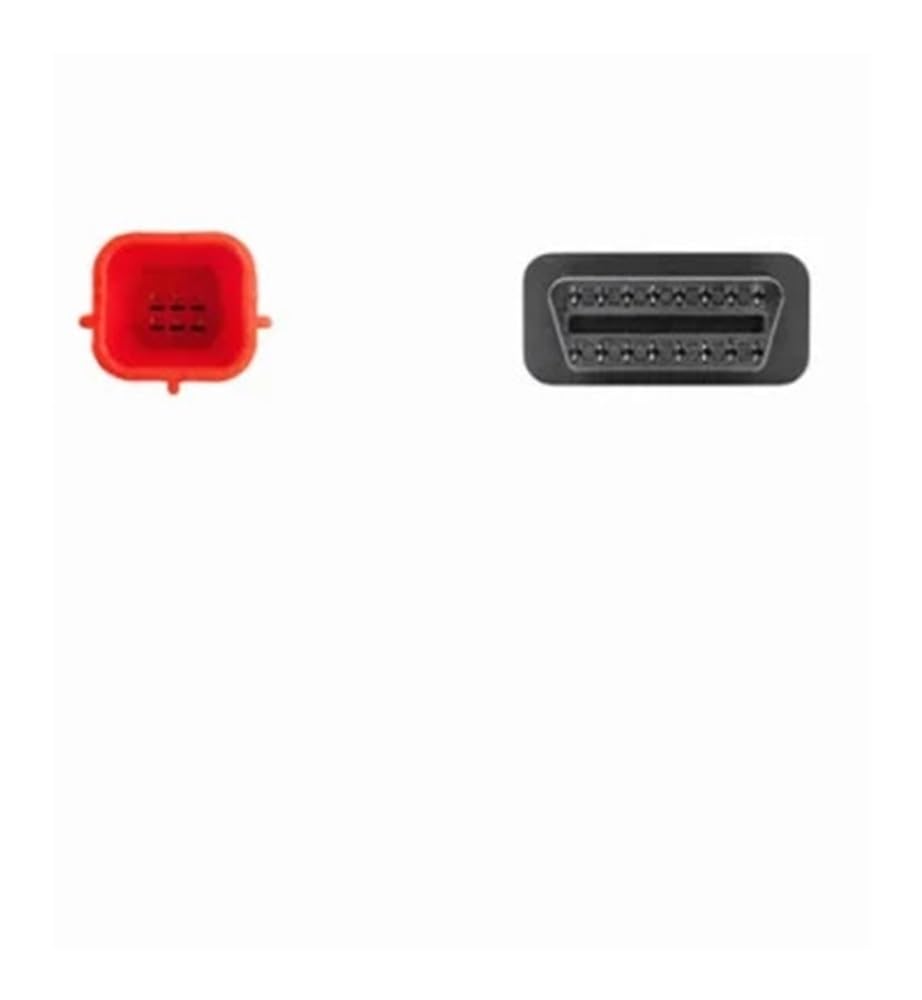 Adaptadores OBD de 6 a 16 Pines for Motocicletas, Conectores de extensión de Cable de diagnóstico OBD2 compatibles con Ho Ya Suz Benel