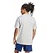 Adidas Men's Essentials Linear Sportswear Sportswear T-Shirt, Medium Grey Heather/Black, Medium/Tall
