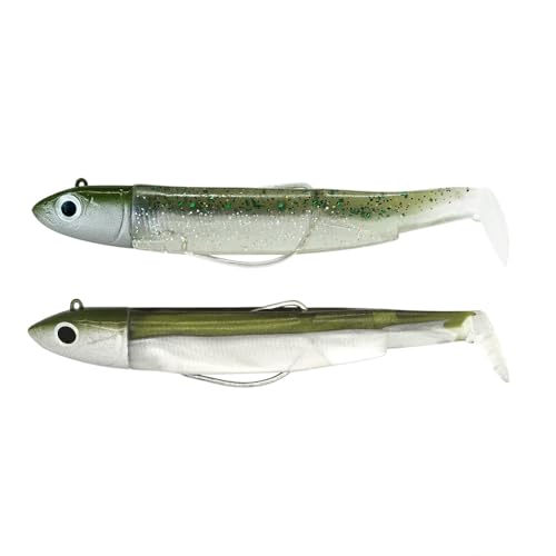 Fiiish Double Combo Off Shore Black Minnow No.3-12cm - 25g - Kaki - Ghost Minnow - BM3021