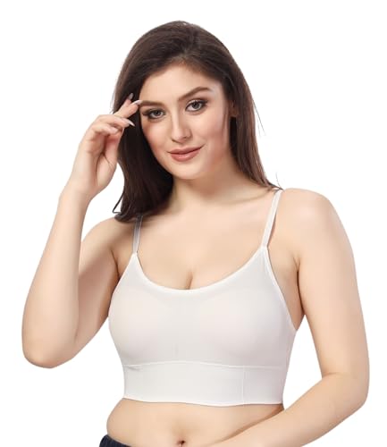 Image of Fabme Women's Nylon Blend Wire Free Casual Full-Coverage Molded Bra