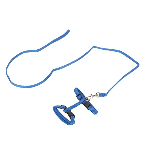 Juego de Arnés para Gatos, Arnés para Pecho para Gatitos, Ligero, Ajustable, a Prueba de Escape, con Cuerda de Tracción para Caminar Al Aire Libre, Accesorios Profesionales para