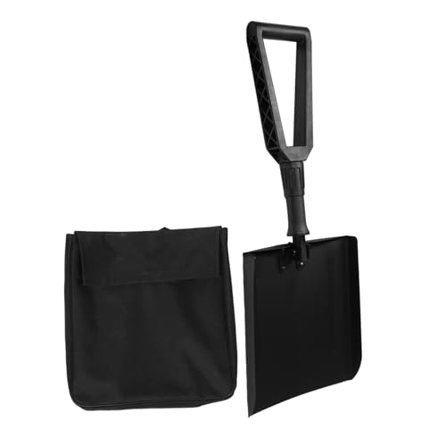 Mikinona Pala de Nieve Plegable con Mango de Hierro Herramienta Portátil para Remoción de Nieve para Emergencias y Camping Diseño y Duradero