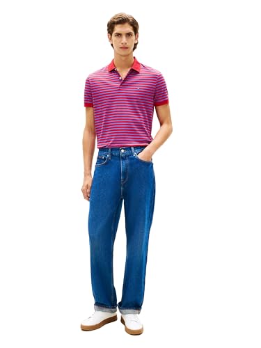 Image of Tommy Hilfiger Mens Short Sleeve Casual Polo Shirts in Regular Fit with Liquid Cotton