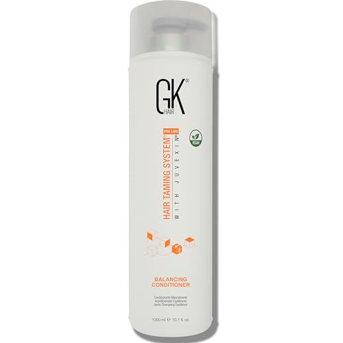 GK HAIR Global Keratin Balancing Conditioner (33.8 Fl Oz/1000ml) For Oily & Color Treated Hair Daily Use After Shampoo Conditioning Deep Cleanser & Impurities Remover Restores pH Levels