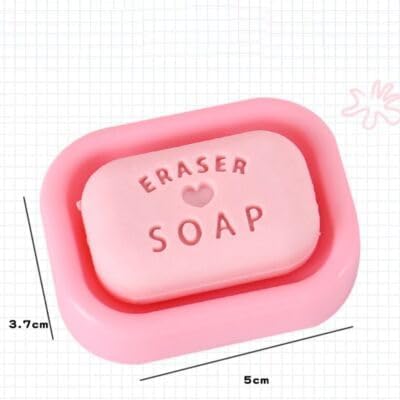 Image of Parshya Mini Soap Eraser Rubber for Kids Girls Boys Childern Birthday Return Gift,Classroom Non Dust Eraser Birthday Return Gift School College Stationery Suppliers(Pack of 6pcs)