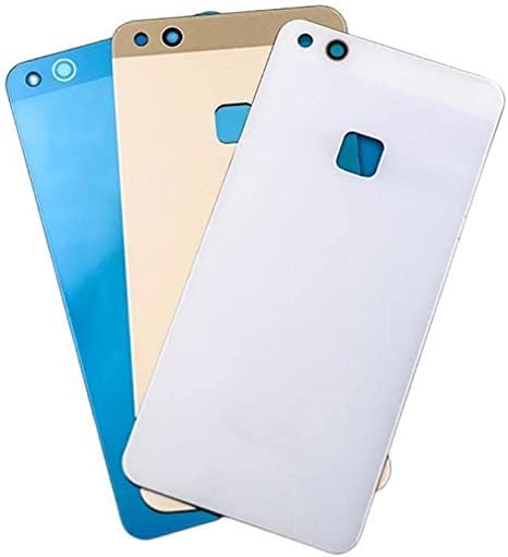 SHOWGOOD - Cover posteriore per Huawei P10 Lite, 5,2 pollici, per porta posteriore e pannello in vetro 3D, con adesivo di ricambio (oro)