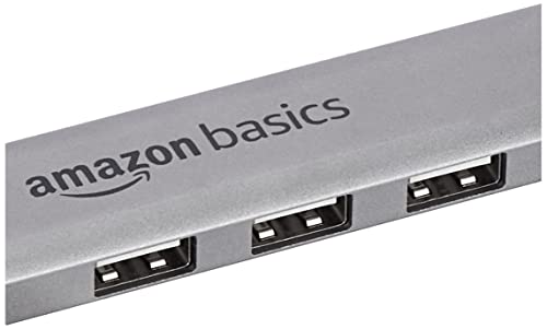 Image of Amazon Basics 4 Port Type C USB Hub 3.1 USB C to 4 Ports USB A 3.1 Adapter Super High Speed Data Transfer and Charging, Type-C Mobile Devices (Grey)