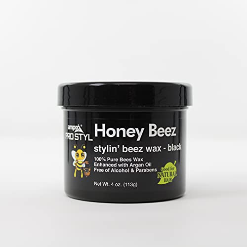 AmPro Honey Beez Cera 4oz Negro miniatura 4