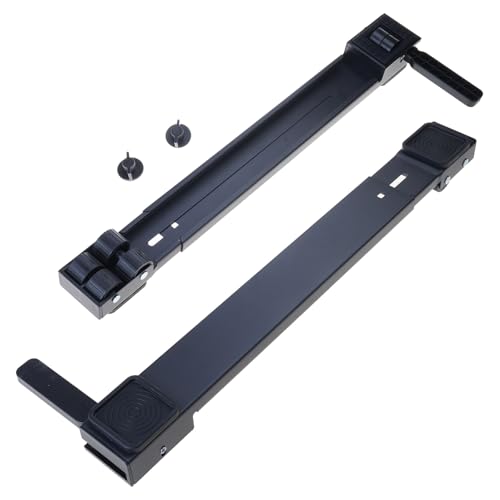 amangul Dispositivo de altura ajustable, base de metal de acero inoxidable, apto para lavadoras, secadoras, refrigeradores, muebles, refrigeradores, fuente de alimentación móvil blanca