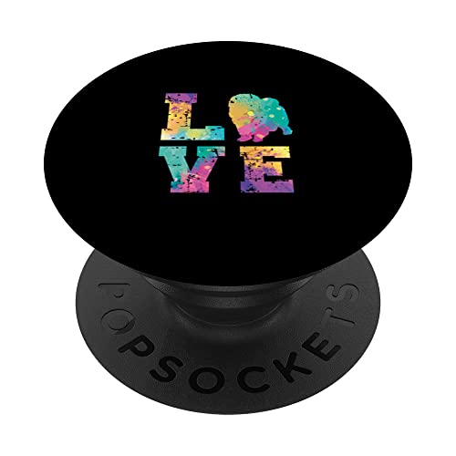 Chow Chow Love PopSockets Swappable PopGrip, Black