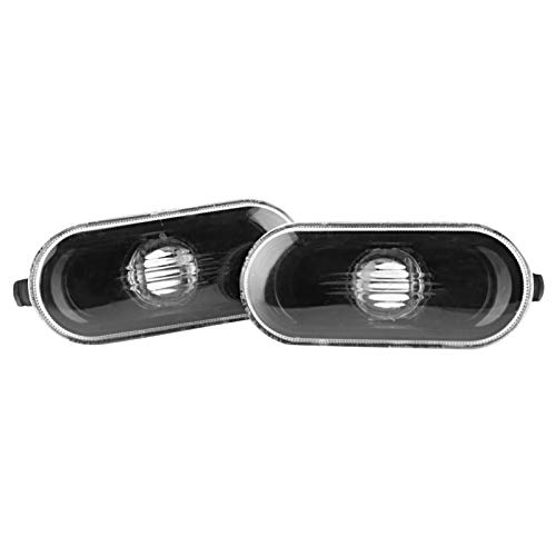 Drehen Sie das Signal Licht, Signal-Lampe, 2pcs ABS Marker seitlich des Autos Drehen Sie das Signal Signal mit der Abdeckung der schwarzen Lampe für Bora/Golf 4 / Mk4